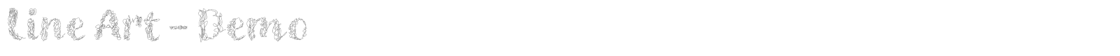 Line Art font preview